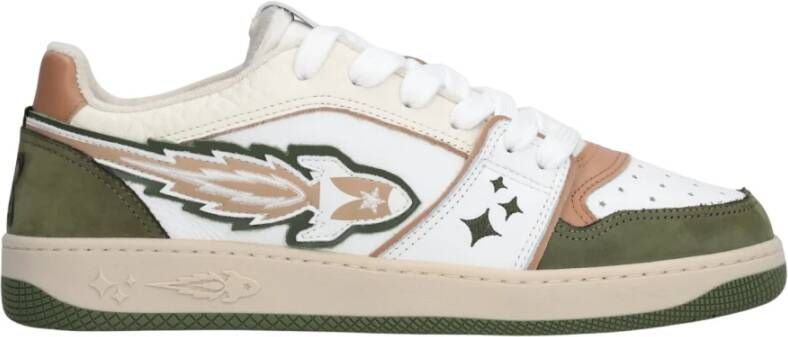 Enterprise Japan Witte Urban Sneakers EJ EGG Rocket Beige Heren