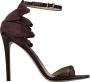 Ermanno Scervino Bruine Krokodil-geëmbosseerde Hoge Sandalen Brown Dames - Thumbnail 1