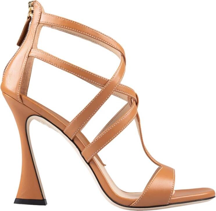 Ermanno Scervino High Heel Sandals Brown Dames