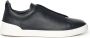 Ermenegildo Zegna Blauwe Marine Slip-On Sneakers met Elastiek Blue Heren - Thumbnail 1