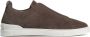 Ermenegildo Zegna Bruine Suède Instap Sneakers Brown Heren - Thumbnail 1