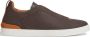 Ermenegildo Zegna Bruine Triple Stitch Wol Sneakers Brown Heren - Thumbnail 5