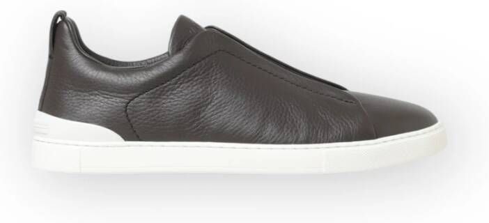 Ermenegildo Zegna Lage Top Sneaker Brown Heren