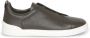 Ermenegildo Zegna Lage Top Triple Stitch Cervo Sneaker Gray Heren - Thumbnail 1