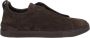 Ermenegildo Zegna Lage Top Triple Stitch Sneakers Bruin Heren - Thumbnail 1