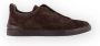 Ermenegildo Zegna Lage Triple Stitch Sneakers Brown Heren - Thumbnail 1