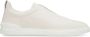 Ermenegildo Zegna Leren sneakers met driedubbele stiksels Beige Heren - Thumbnail 1