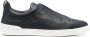 Ermenegildo Zegna Leren Triple Stitch Sneakers Blue Heren - Thumbnail 1