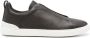 Ermenegildo Zegna Leren Triple Stitch Sneakers Brown Heren - Thumbnail 1