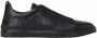 Ermenegildo Zegna Zwarte Low-Top Triple Stitch Sneakers Black Heren - Thumbnail 5