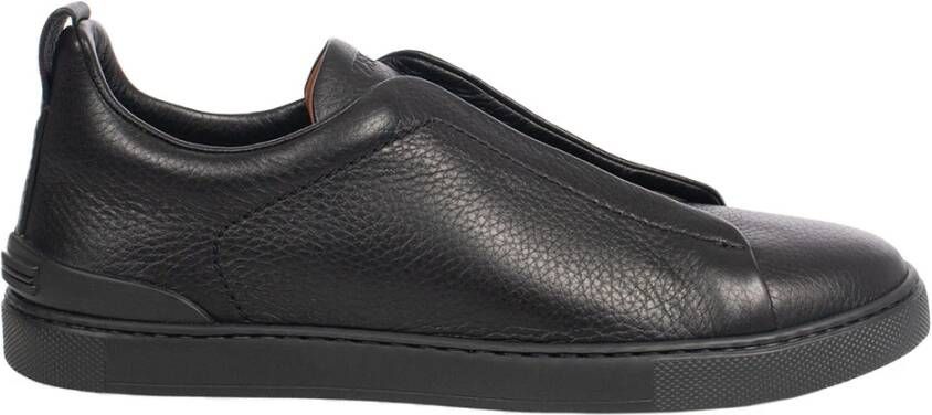 Ermenegildo Zegna Stijlvolle lage sneakers Black Heren