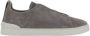 Ermenegildo Zegna Grijze Sneakers voor Mannen Aw24 Gray Heren - Thumbnail 1