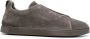 Ermenegildo Zegna Suede Triple Stitch Sneakers Gray Heren - Thumbnail 1