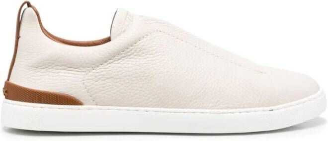 Ermenegildo Zegna Triple Stitch Sneakers White Heren