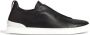 Ermenegildo Zegna Zwarte Sneaker Triple Stitch Nappa Black Heren - Thumbnail 1