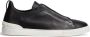 Ermenegildo Zegna Zwarte Triple Stitch Secondskin Sneakers Black Heren - Thumbnail 1