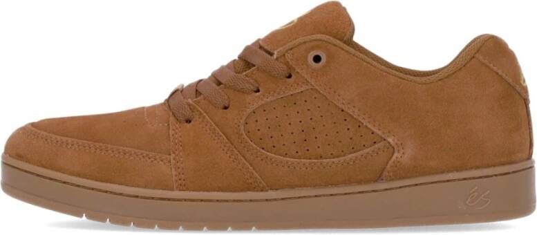 ES Bruine Skate Schoenen met Gum Zool Brown Heren