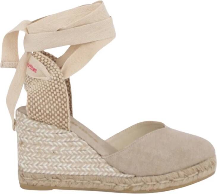 Espadrilles Beige Sandalen Beige Dames