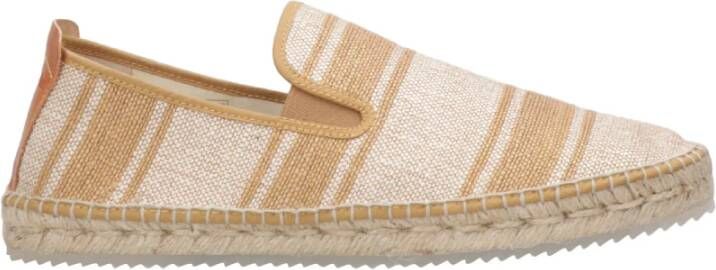 Espadrilles Canvas Touw Instappers Beige Heren