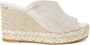 Espadrilles Gouden Blokhak Sleehakken Yellow Dames - Thumbnail 1