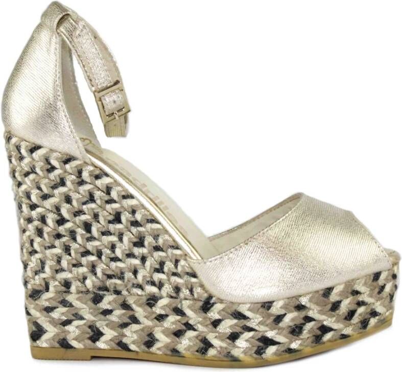 Espadrilles Wedges Yellow Dames