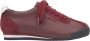 Estro Bourgondische Sneakers voor Dames gemaakt van Echt Leer en Velours Red Dames - Thumbnail 1