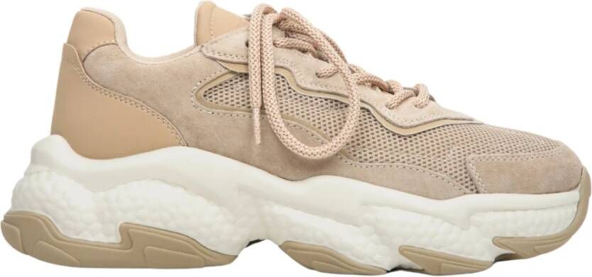 Estro Chunky Platform Beige Sneakers Beige Dames