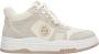 Estro Dames Beige & Witte High-Top Sneakers gemaakt van Leer en Suède Er00114290 Beige Dames - Thumbnail 1