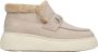 Estro Dames Beige Enkellaarzen gemaakt van Echt Velours Er00112119 Beige Dames - Thumbnail 1