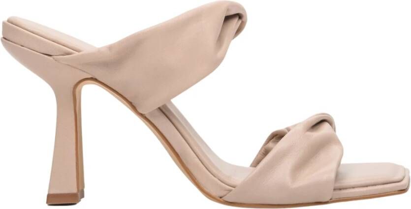 Estro Dames Beige Hakken Muiltjes Er00112884 Beige Dames