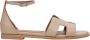 Estro Dames Beige Leren Sandalen Er00115453 Beige Dames - Thumbnail 1