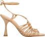 Estro Dames Beige Leren Sandalen met Hak Er00112421 Beige Dames - Thumbnail 1