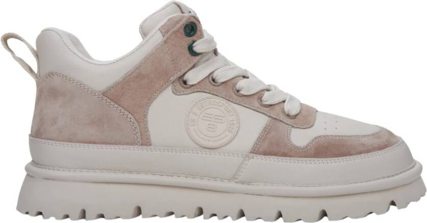 Estro Dames Beige Sneakers gemaakt van Echt Leer en Velours ES8 Er00111706 Beige Dames