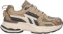 Estro Dames Beige Sneakers Gemaakt van Gemengde Materialen met Ademend Mesh ES8 Er00115739 Beige Dames - Thumbnail 1