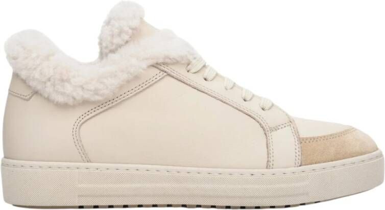 Estro Dames Beige Winter Sneakers gemaakt van Echt Suède & Leer Er00111932 Beige Dames