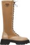 Estro Dames Bruin & Beige Veterschoenen met Elastisch Bovenwerk Er00112084 Beige Dames - Thumbnail 1