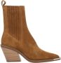 Estro Dames Bruine Cowboy Laarzen gemaakt van Italiaans Echt Velours Er00115838 Brown Dames - Thumbnail 1