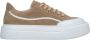 Estro Dames Bruine Lage Sneakers gemaakt van Echt Italiaans Velours Er00115644 Brown Dames - Thumbnail 1