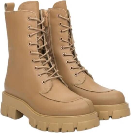 Estro Dames Bruine Veterschoenen van Echt Leer Er00111765 Brown Dames