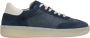 Estro Dames Donkerblauwe Lage Sneakers met Beige Details gemaakt van Italiaans Echt Leer en Velours Er00115731 Blue Dames - Thumbnail 1