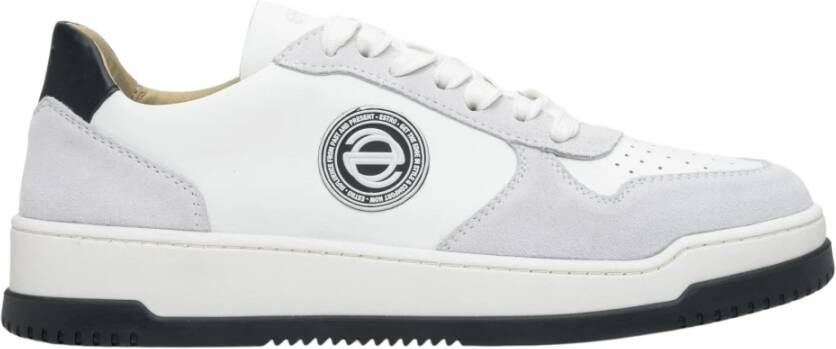 Estro Dames Grijs & Wit Leer & Velours Lage Sneakers Er00113169 Multicolor Dames