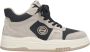 Estro Dames Grijze & Zwarte High-Top Sneakers gemaakt van Leer en Suède Er00114288 Gray Dames - Thumbnail 1