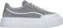 Estro Dames Grijze Lage Sneakers gemaakt van Echt Italiaans Velours Er00115643 Gray Dames - Thumbnail 1