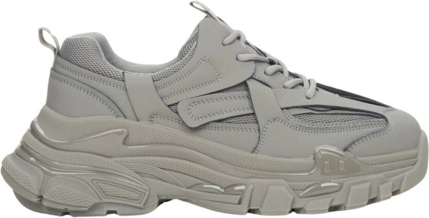 Estro Dames Grijze Lage Top Chunky Platform Sneakers ES8 Er00112611 Gray Dames