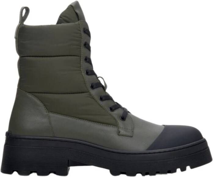 Estro Dames Groene Veterschoenen Winterlaarzen ES 8 Er00111930 Green Dames