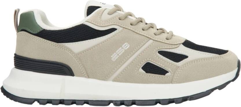 Estro Dames Licht Beige Sneakers gemaakt van Textiel & Eco-Leer ES8 Er00115856 Beige Dames