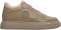 Estro Dames Sand Beige High-Top Winter Sneakers met Leer en Bont Er00114133 Beige Dames - Thumbnail 1