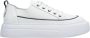 Estro Dames Witte Lage Top Leren Sneakers Er00113496 White Dames - Thumbnail 1