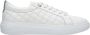 Estro Dames Witte Leren Lage Sneakers met Quilten Er00111174 White Dames - Thumbnail 1