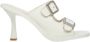 Estro Dames Witte Leren Stiletto Muiltjes Er00112693 White Dames - Thumbnail 1